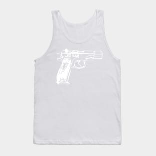 pistol gun Tank Top